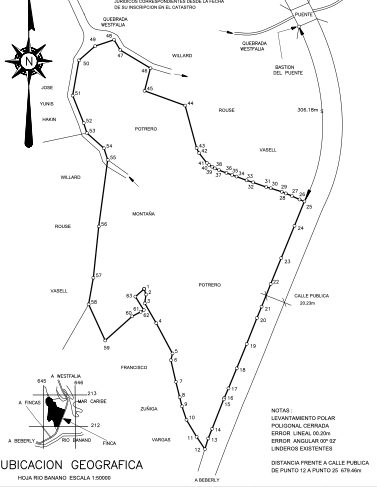 Official Cadastral Plan. Property cadastral map sourced from Costa Rica’s National Registry, detailing boundaries, dimensions, and legal status for full transparency