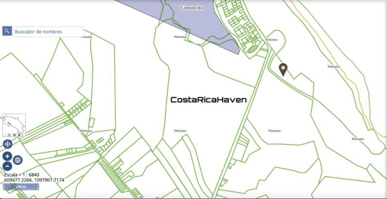 Official Geographical Location. Property location sourced from Costa Rica’s National Geographic Institute (SNIT), ensuring accurate mapping and trusted reference.